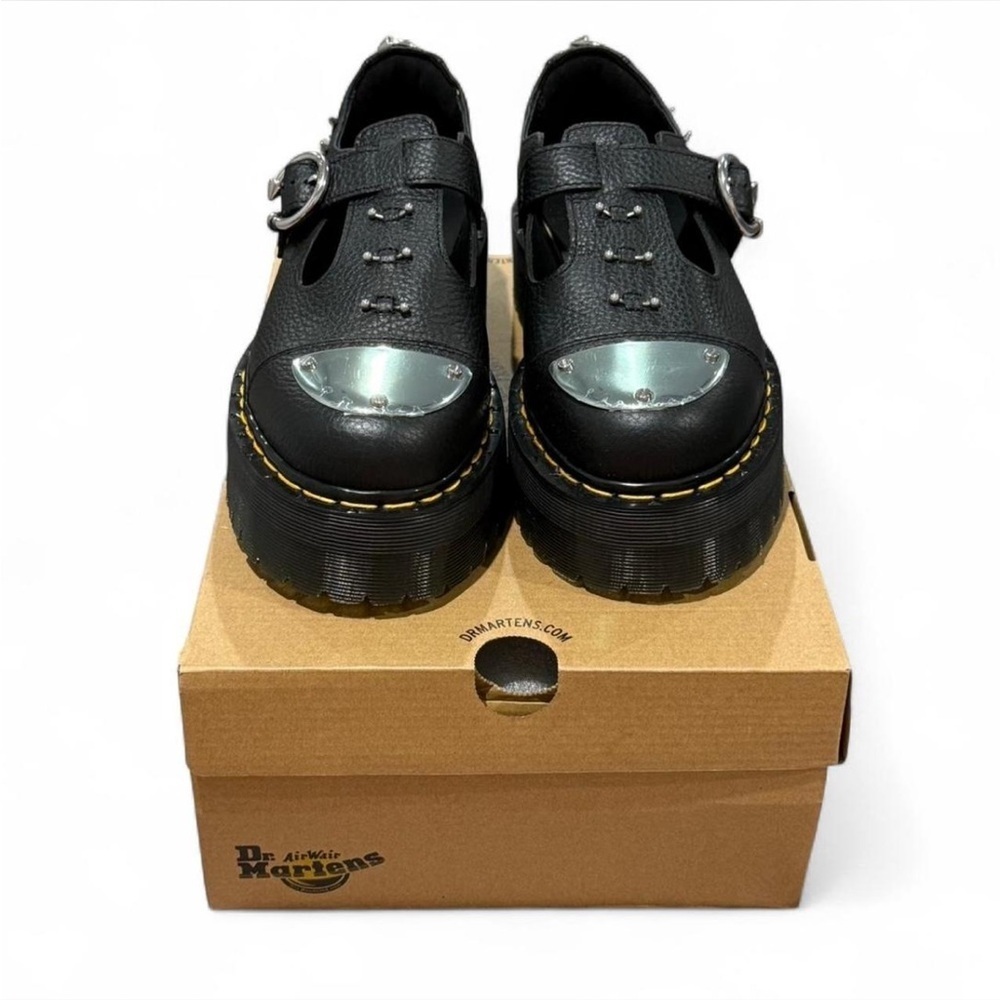 Dr. Martens Bethan Mary Jane Platform Piercing Shoes Leather New in Box Grunge